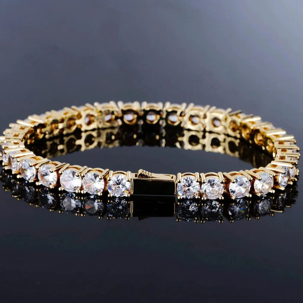 Tennis Bracelet in 18k Gold - 5mm