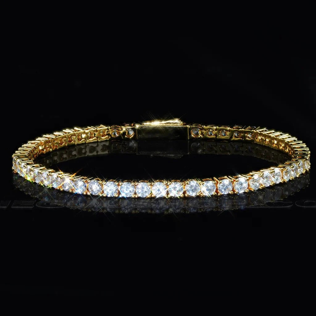 Tennis Bracelet in Rose Gold - 3mm
