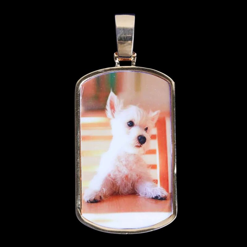 3D Custom Photo Broken Heart Dog Tags