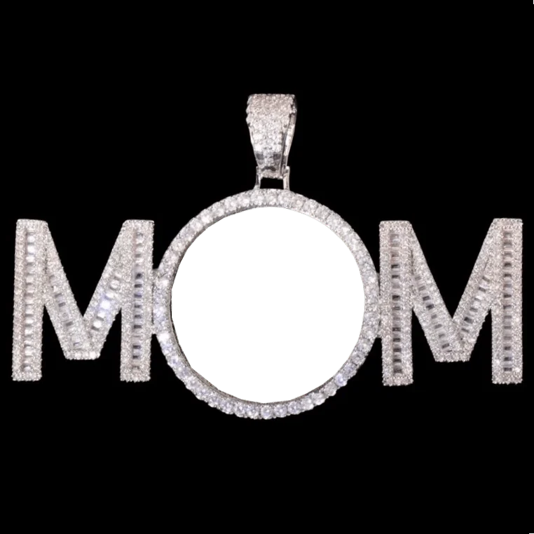 3D Customized Photo Letter Round Pendant - 80mm