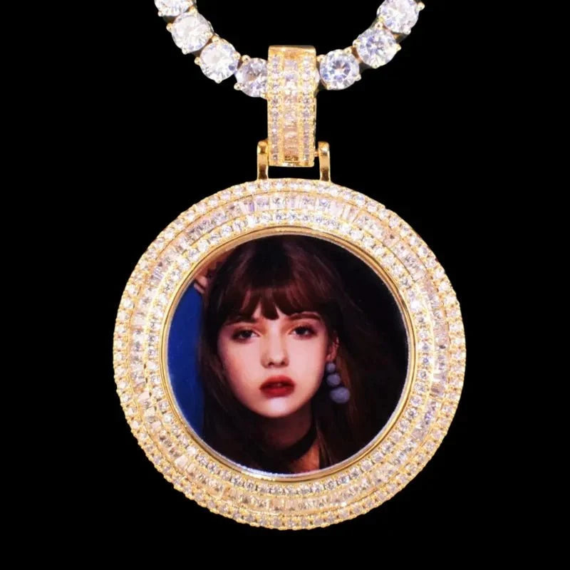 3D Customized Photo Round Pendant - 36mm