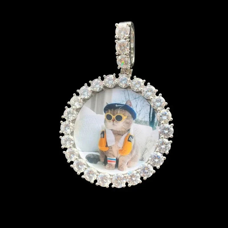 3D Customized Photo Round Pendant - 50mm