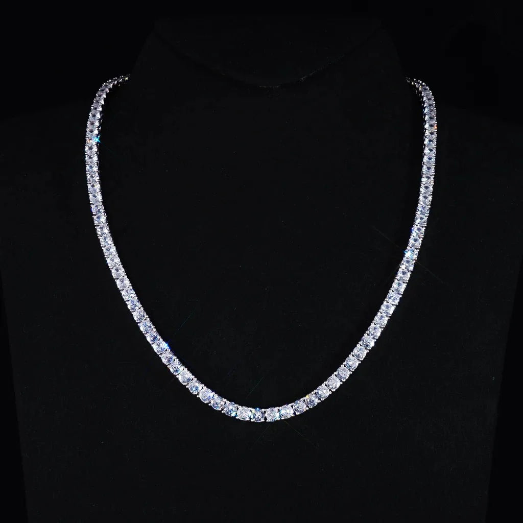 S925 Tennis Chain in Yellow Gold - 4mm