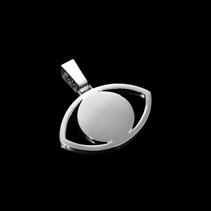 3D Evil Eye Photo Custom Commemorative Pendant - 40mm