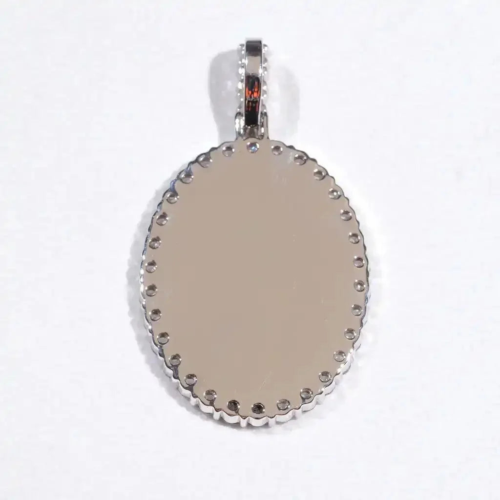 3D Oval Custom Picture Pendant
