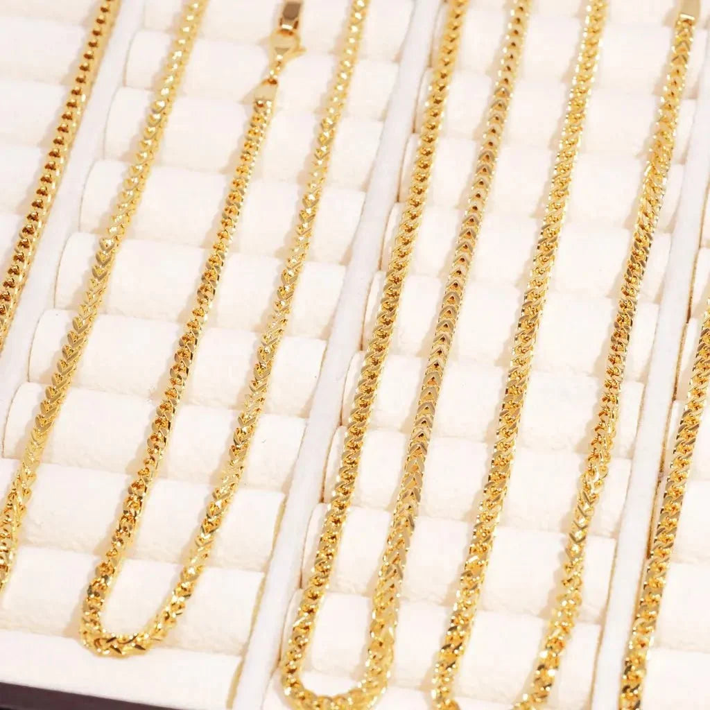 Franco Link Chain Yellow Gold - 3mm