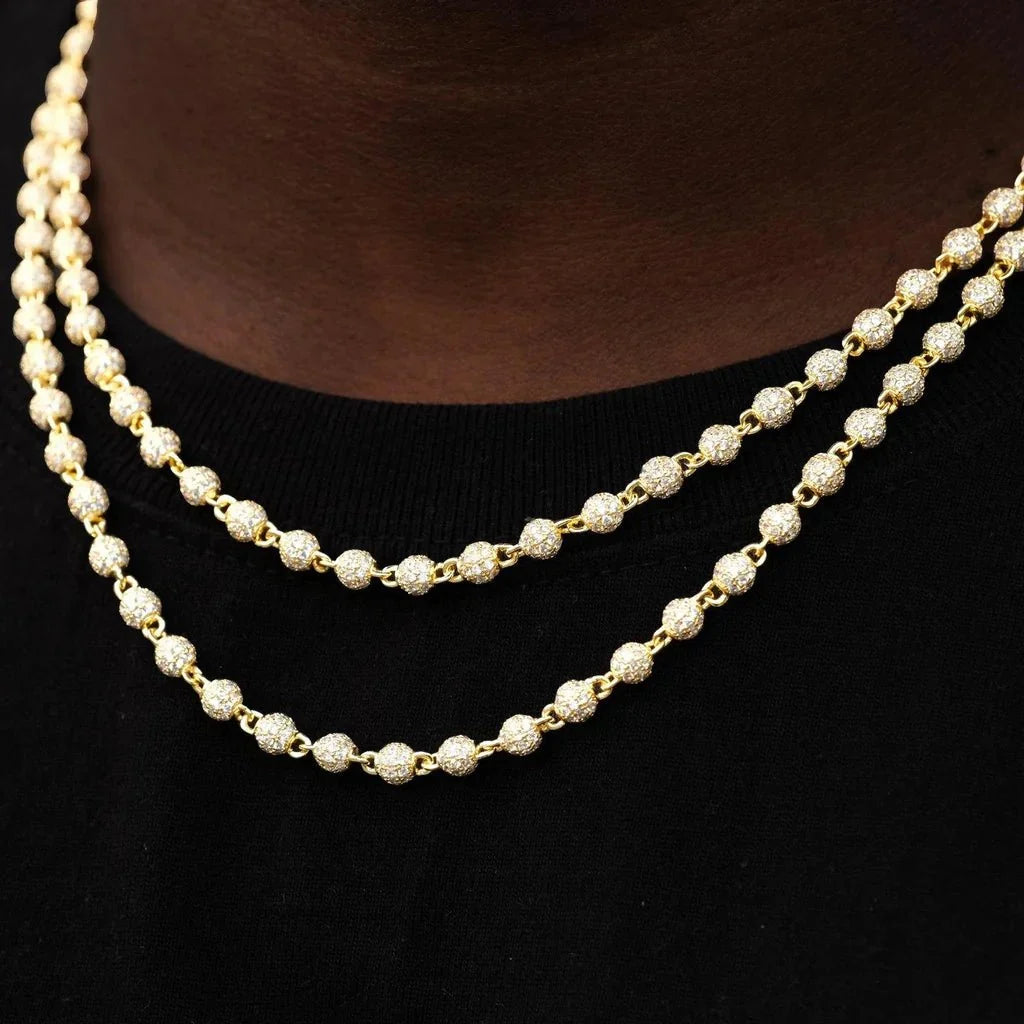 4mm Iced Beads Chain