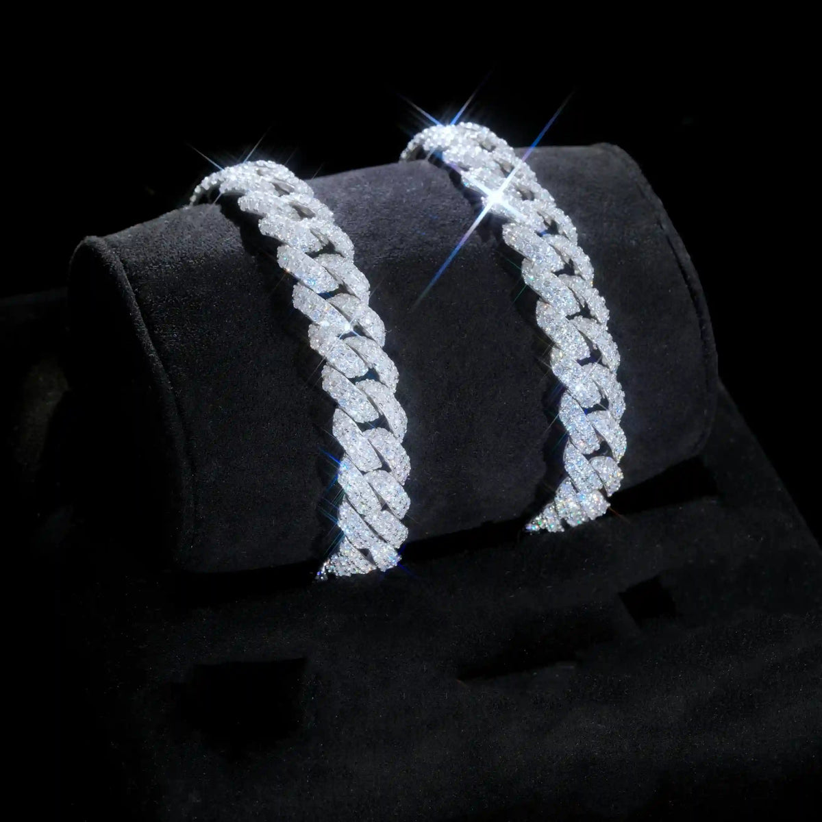 925S & VVS Moissanite 10Mm Cuban Bracelet