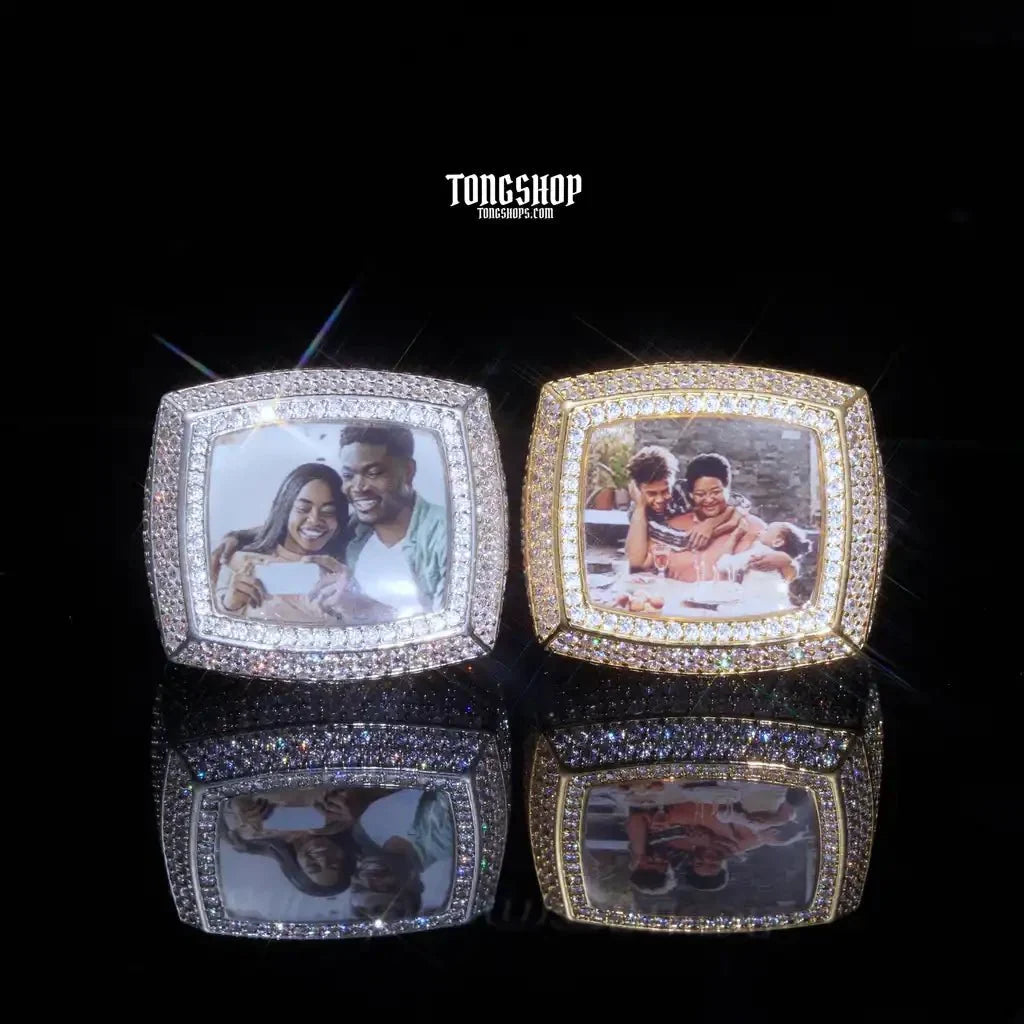 Custom 3D Picture Iced Ring
