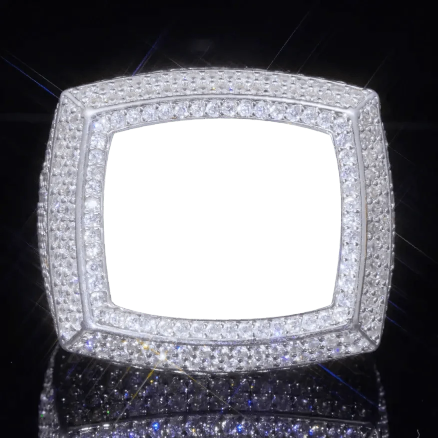 Custom 3D Picture Iced Ring