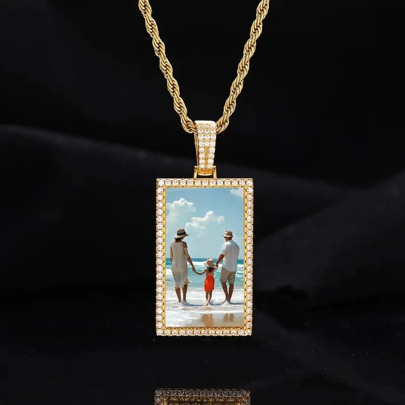 Custom Photo Rectangular Pendant - 25mm