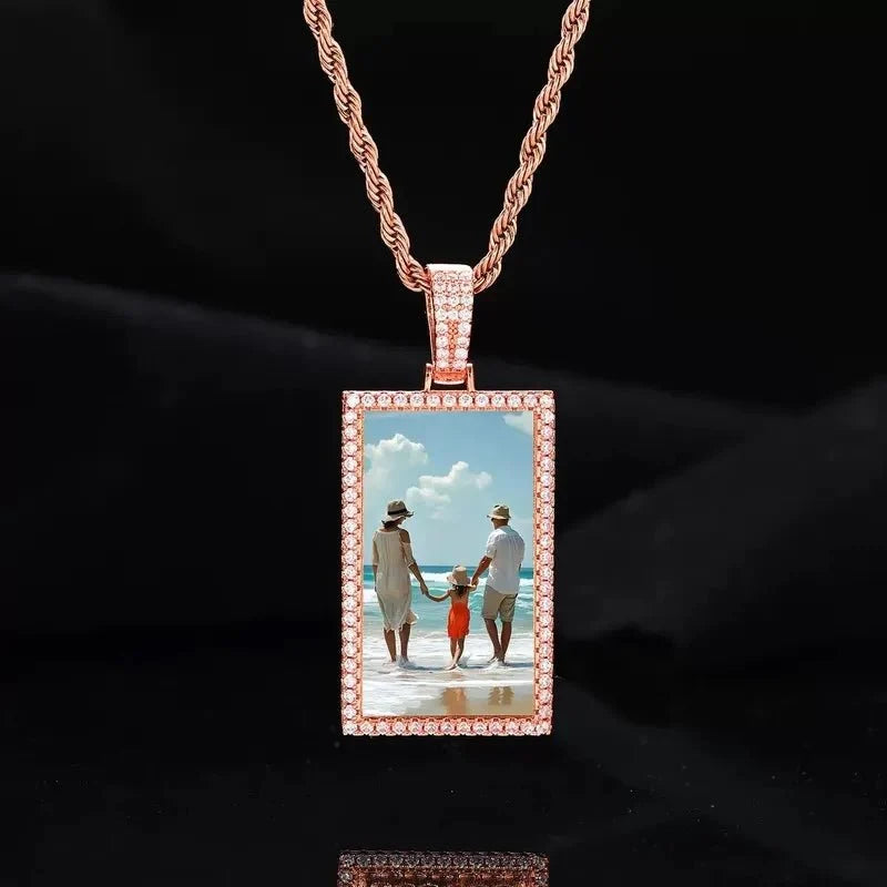 Custom Photo Rectangular Pendant - 25mm