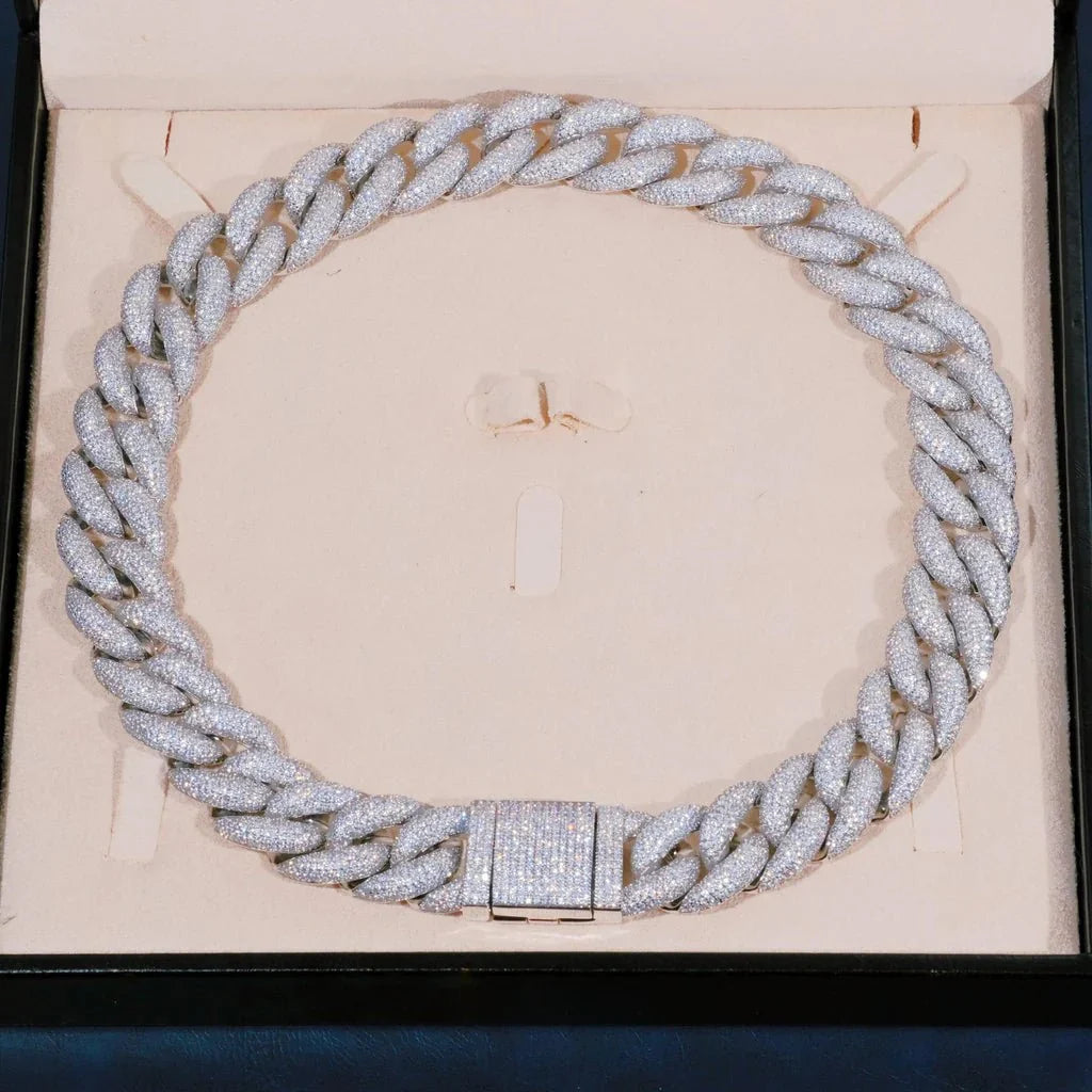 5-Row Iced Cuban Chain - 18mm