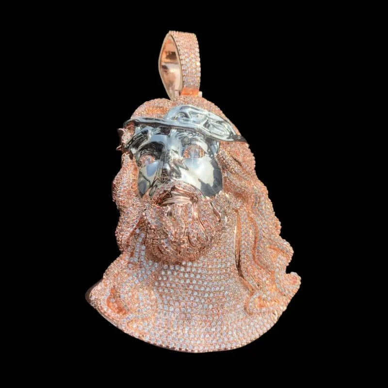 Ice Jesus Pendant - 65mm