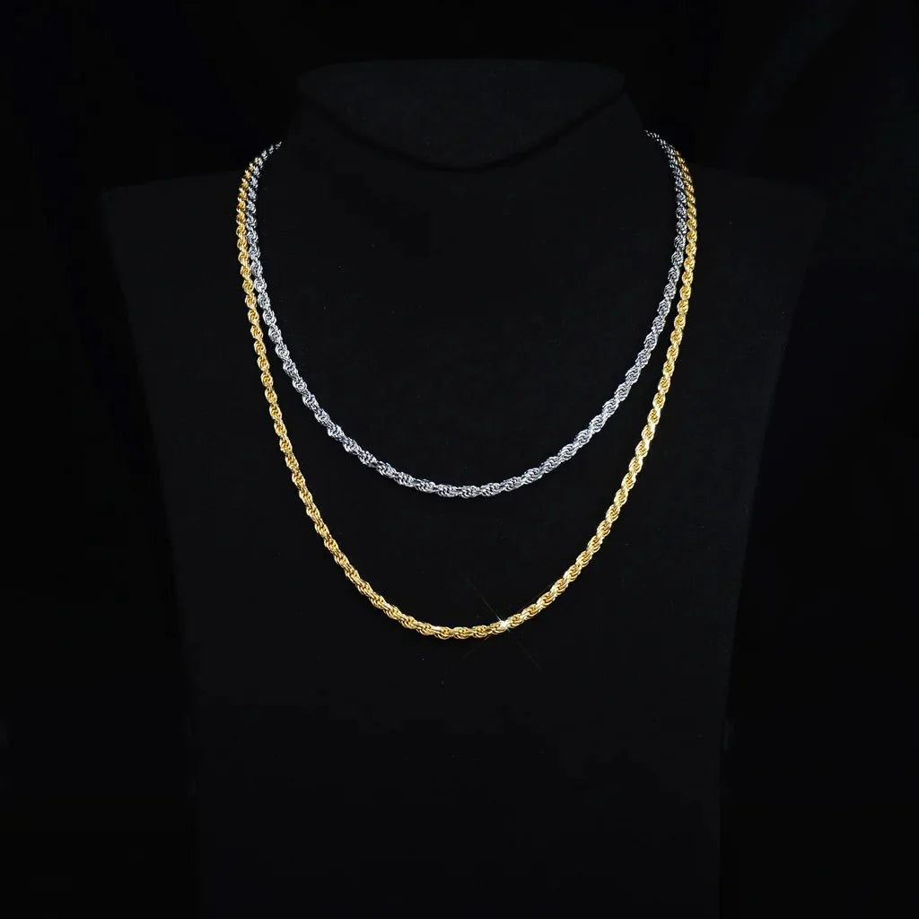 S925 Rope Twist Chain - 3mm