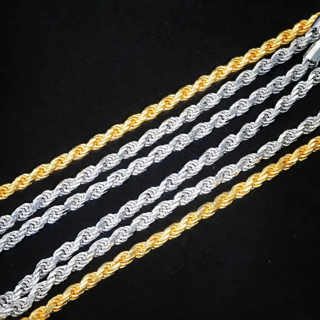 S925 Rope Twist Chain - 3mm