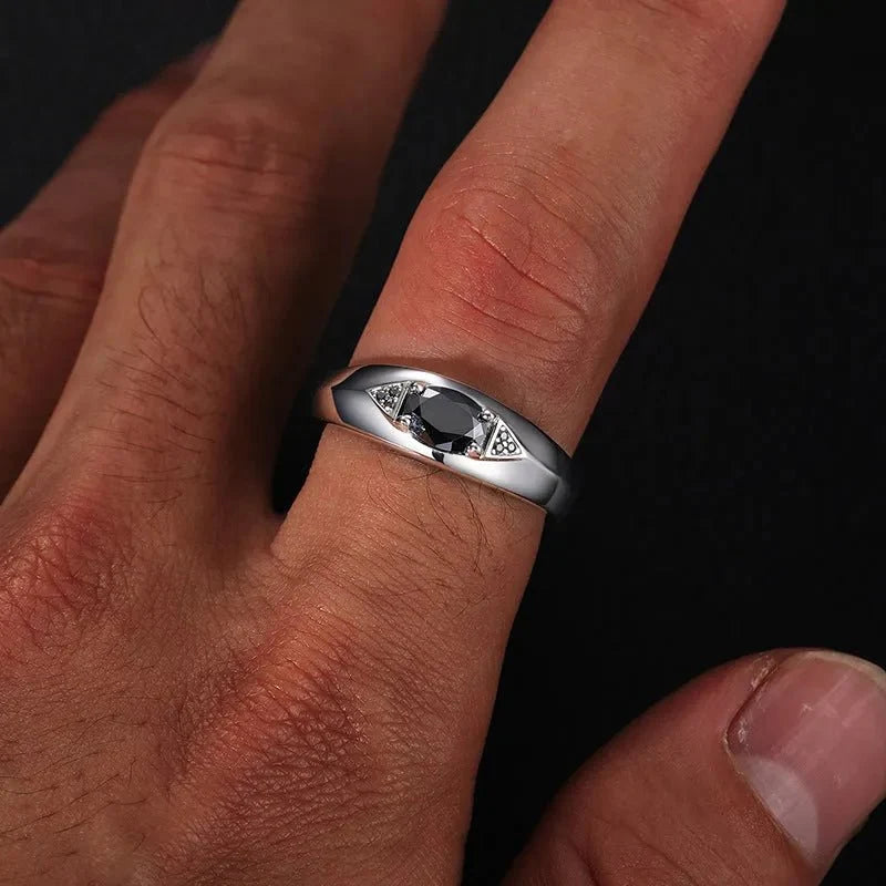 S925 VVS Moissanite Horus Adjustable Ring