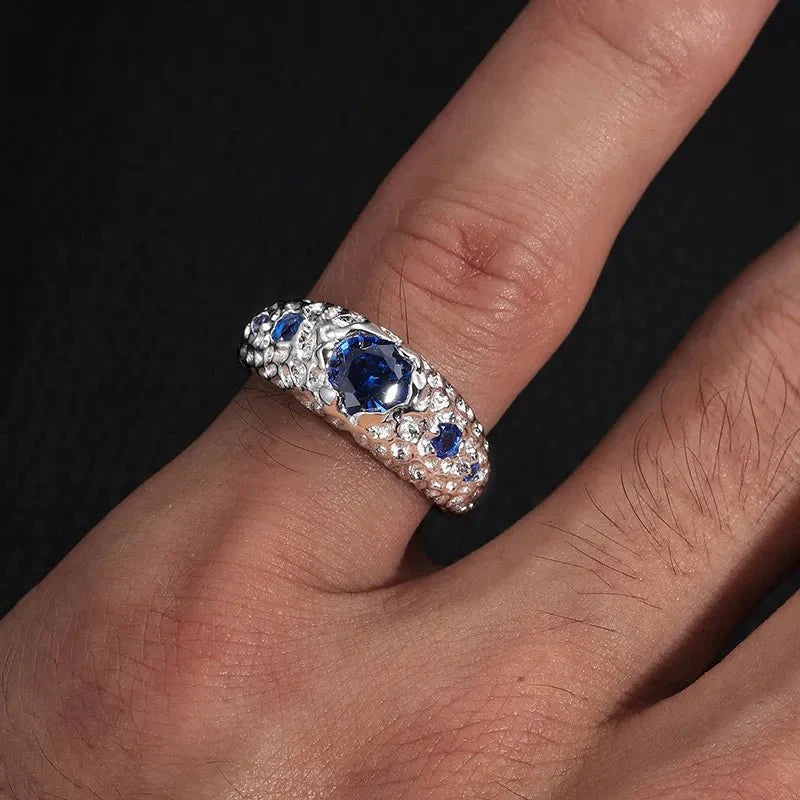 925 VVS Moissanite Colored Ring