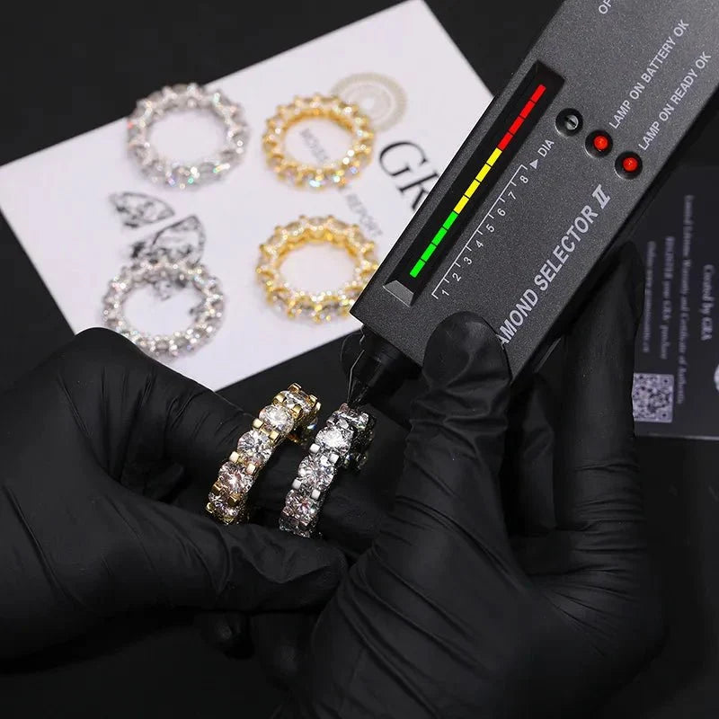 S925 VVS Moissanite Hip Hop Diamond Ring