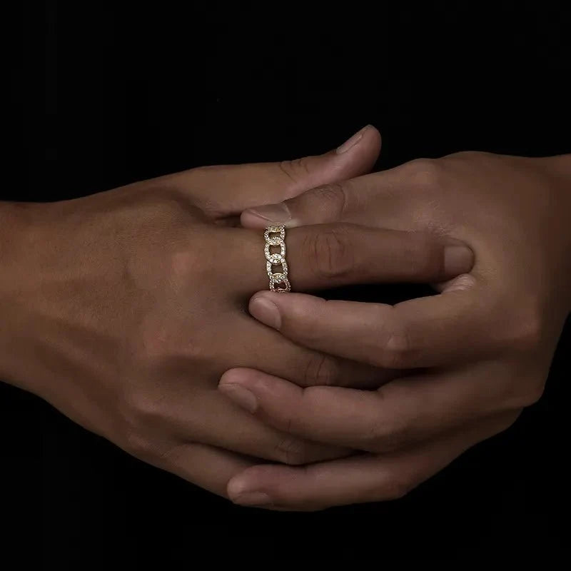 18K Gold Plated Cuban Ring