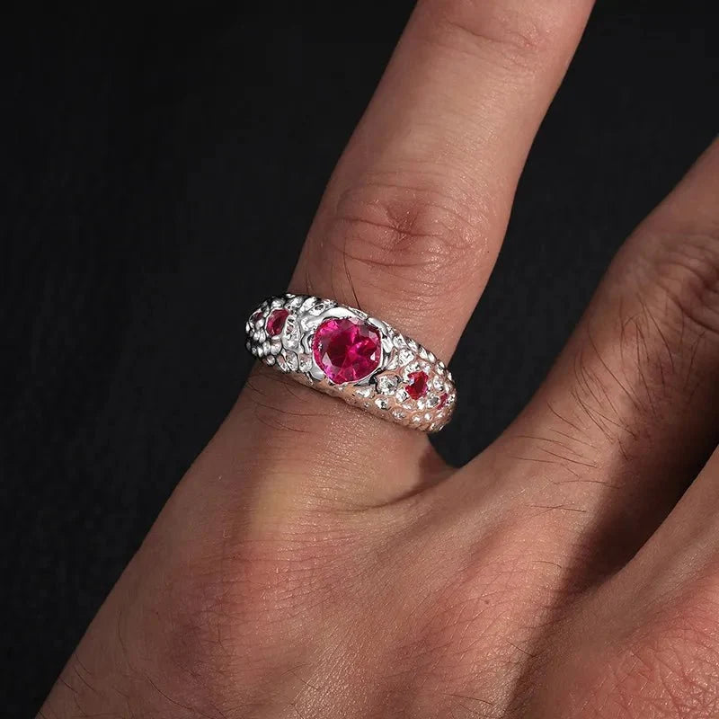 925 VVS Moissanite Colored Ring