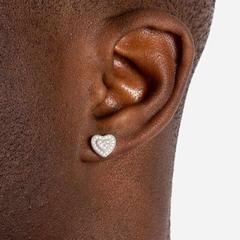 S925 Heart Earrings