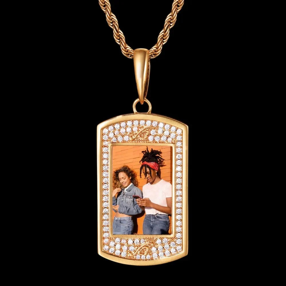 Bald Eagle Solid Dog Tag Custom Photo Pendant - 25mm