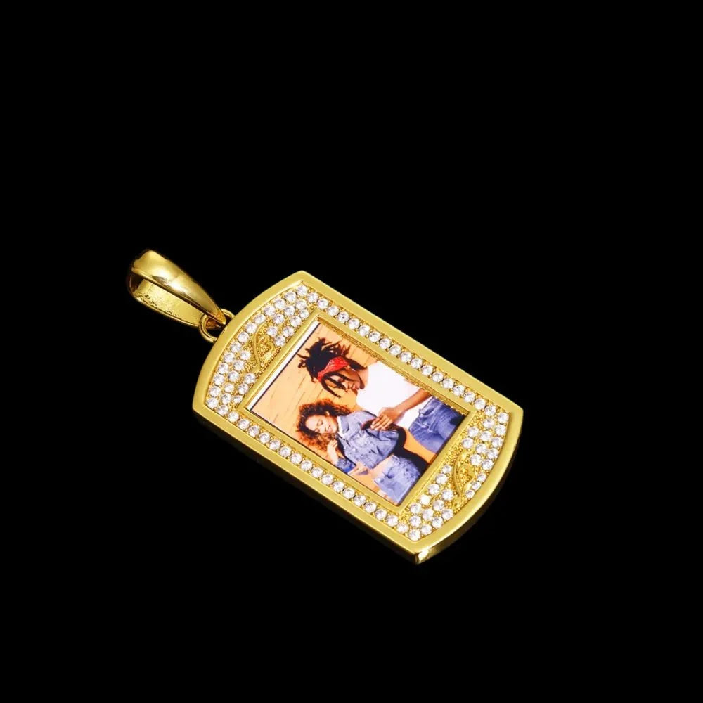Bald Eagle Solid Dog Tag Custom Photo Pendant - 25mm