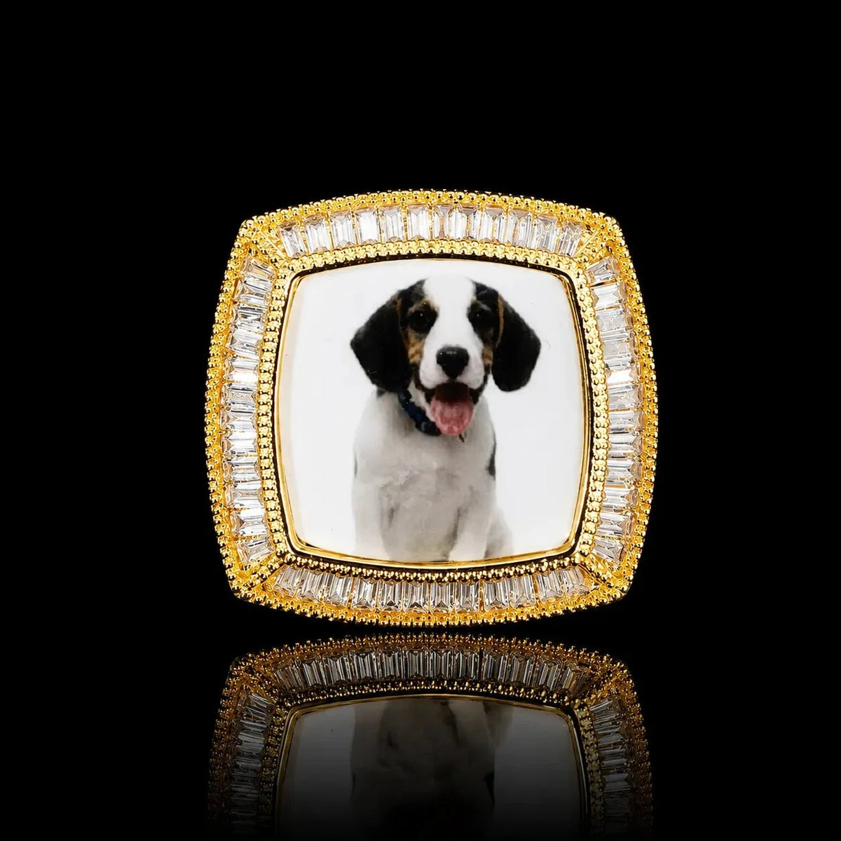 Custom 3D Photo Square Ring