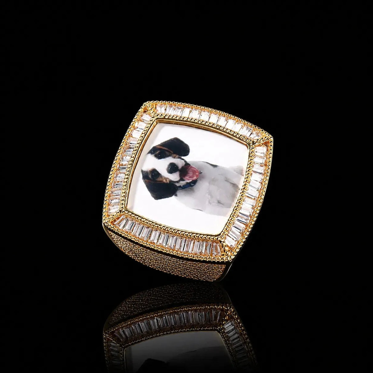 Custom 3D Photo Square Ring
