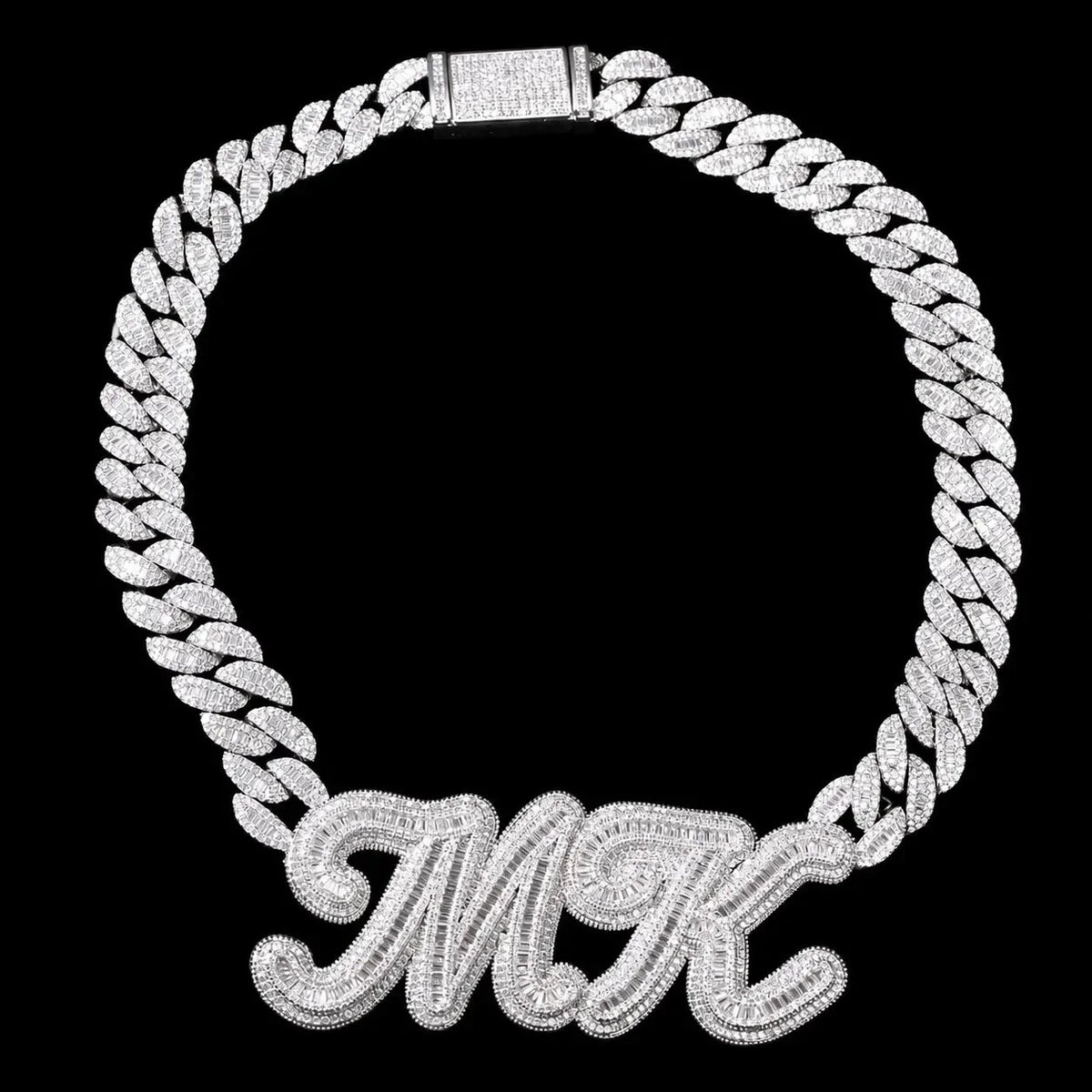 Custom Letter Miami Iced-Out Cuban Chain - 20mm