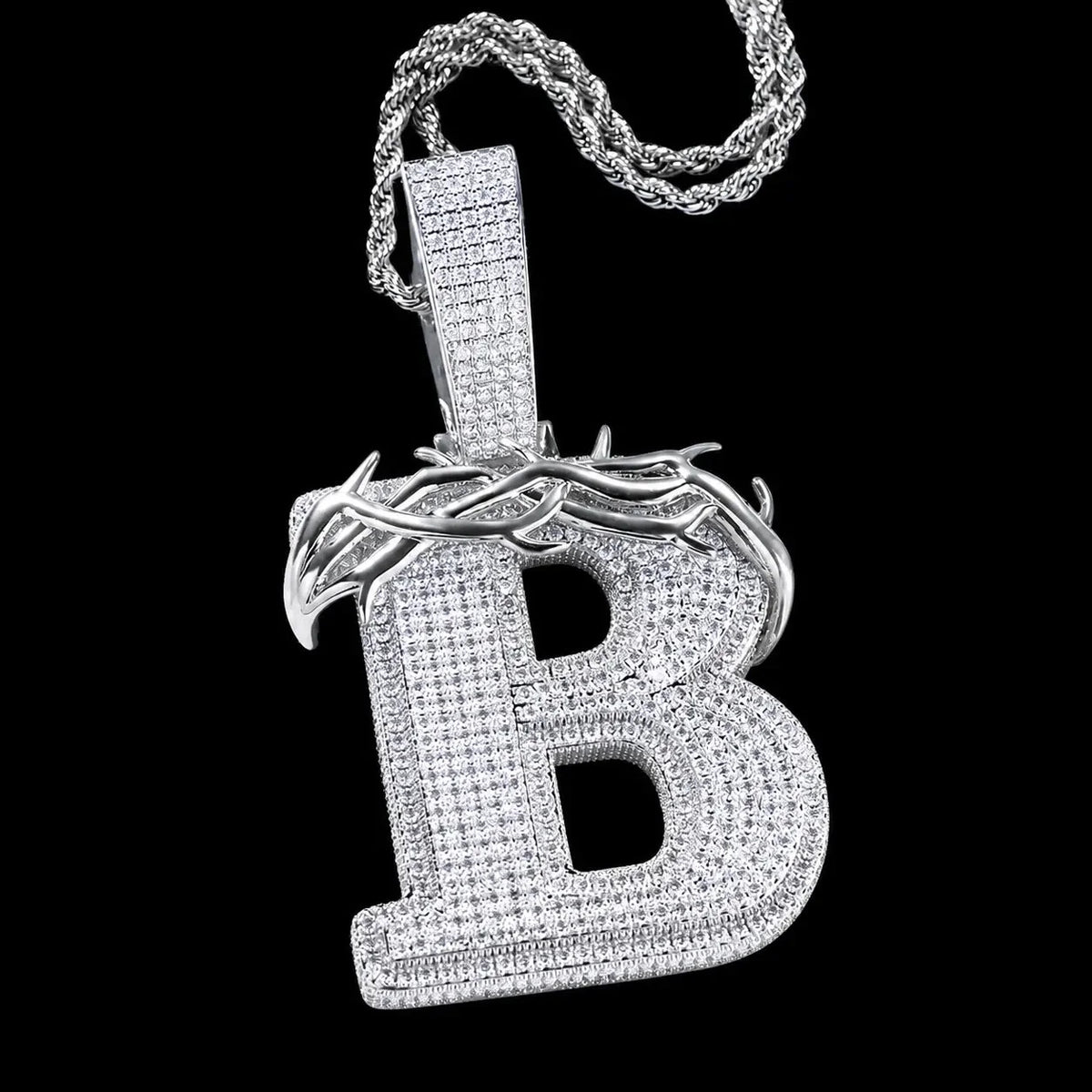 Custom Thorn-Style Letter Pendant