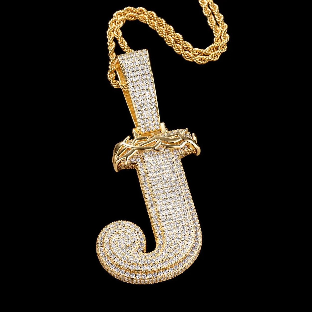Custom Thorn-Style Letter Pendant
