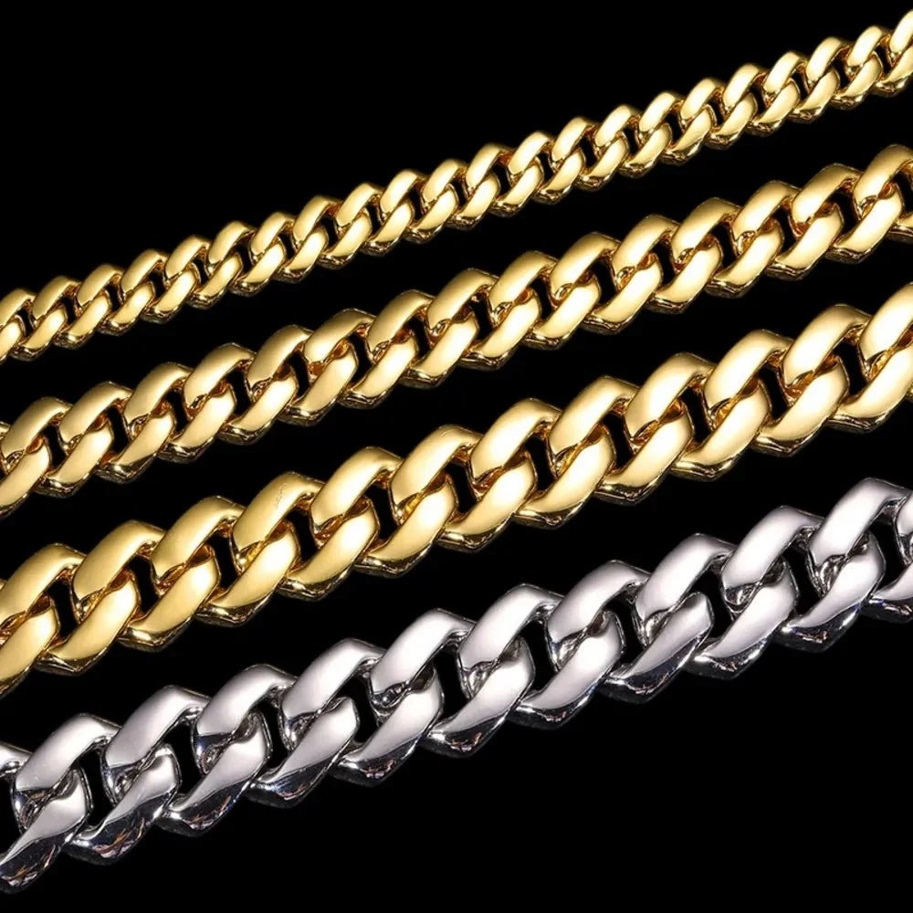 Diamond Prong Iced Cuban Link Chain