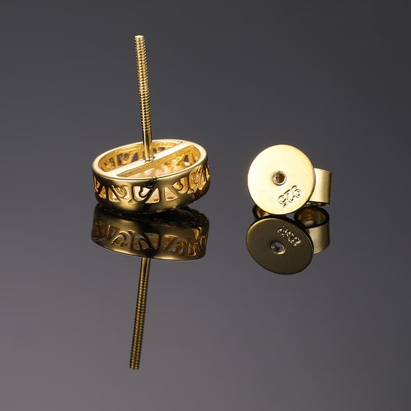 Egyptian Style S925 VVS Moissanite Pharaoh Earrings