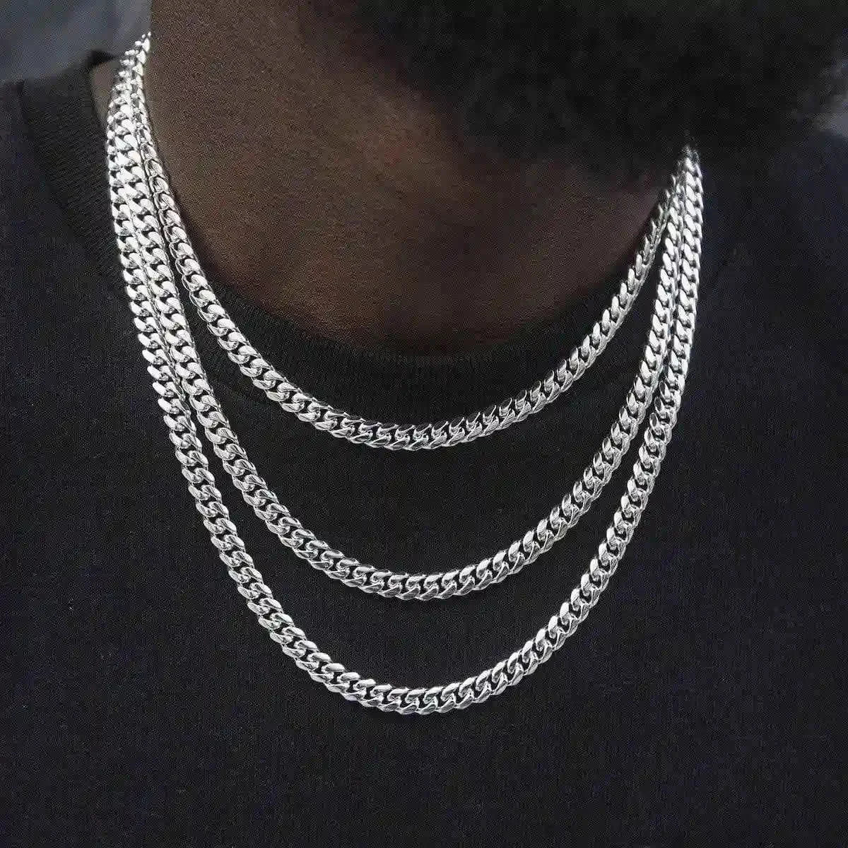 Cuban in White Gold - 6mm