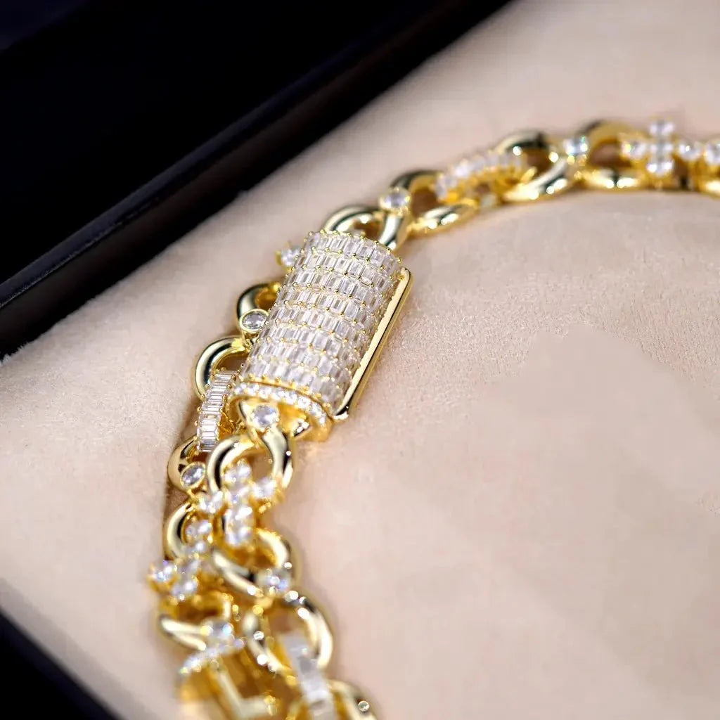 Iced Cross Link Chain - 14mm