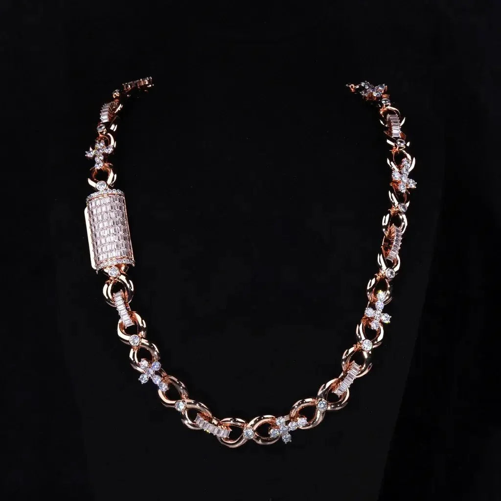 Iced Cross Link Chain - 14mm