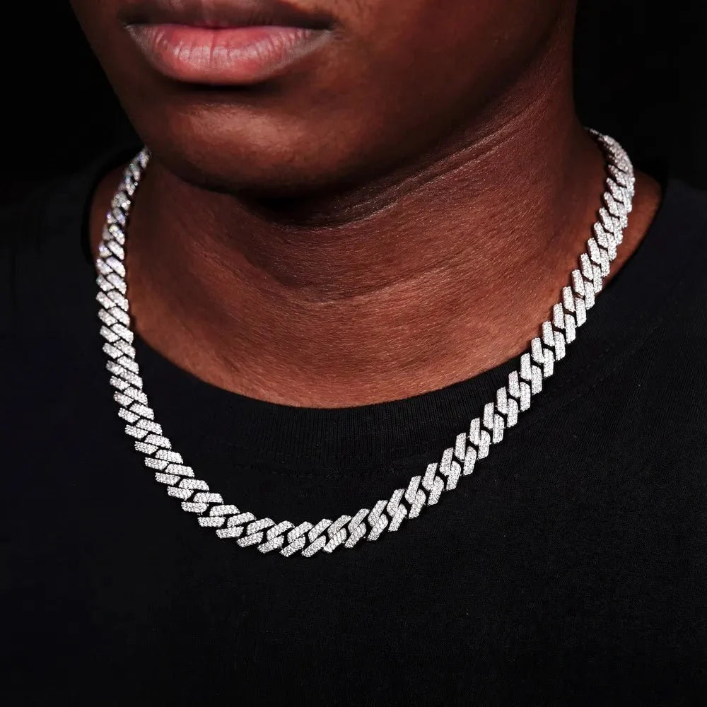 Iced Out Diamond Cuban Link Chain - 16mm