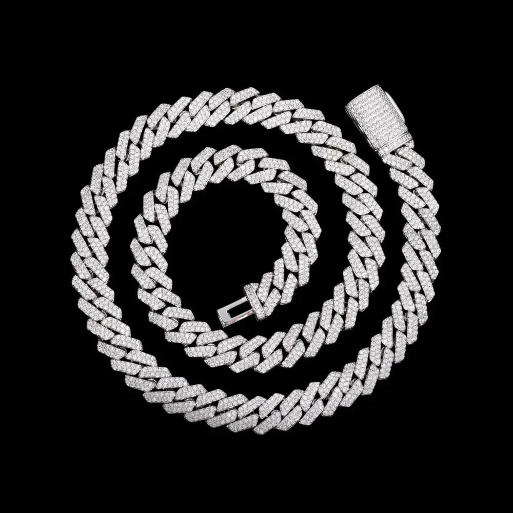 Iced Out Diamond Cuban Link Chain - 16mm