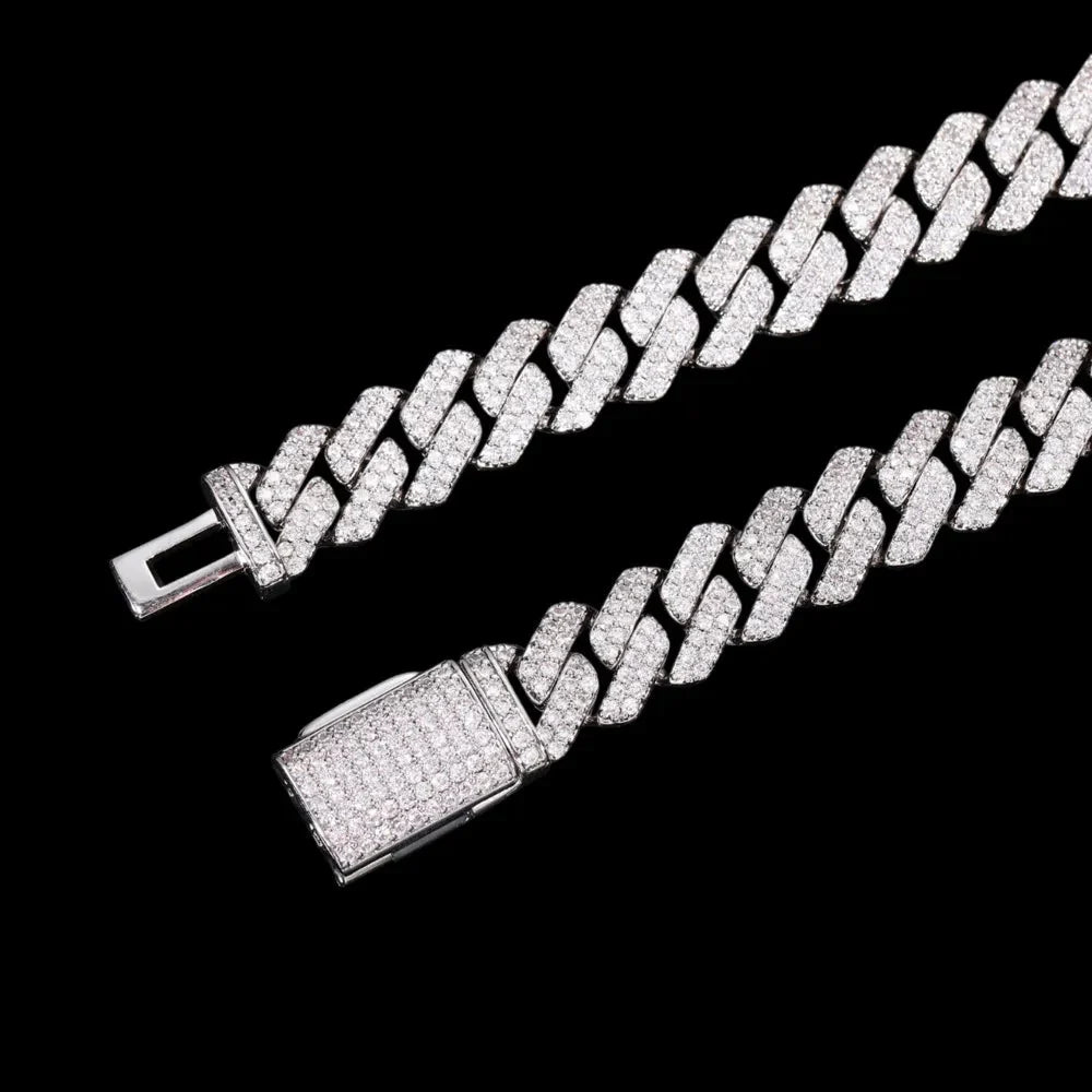 Iced Out Diamond Cuban Link Chain - 16mm