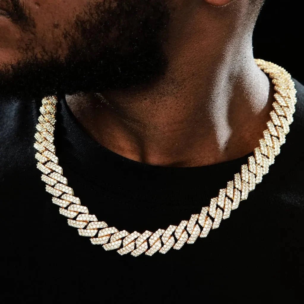 Iced Prong Cuban Chain - 14mm
