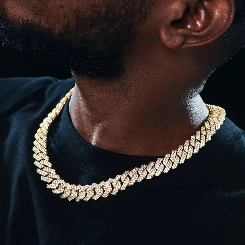 Iced Prong Cuban Chain - 14mm