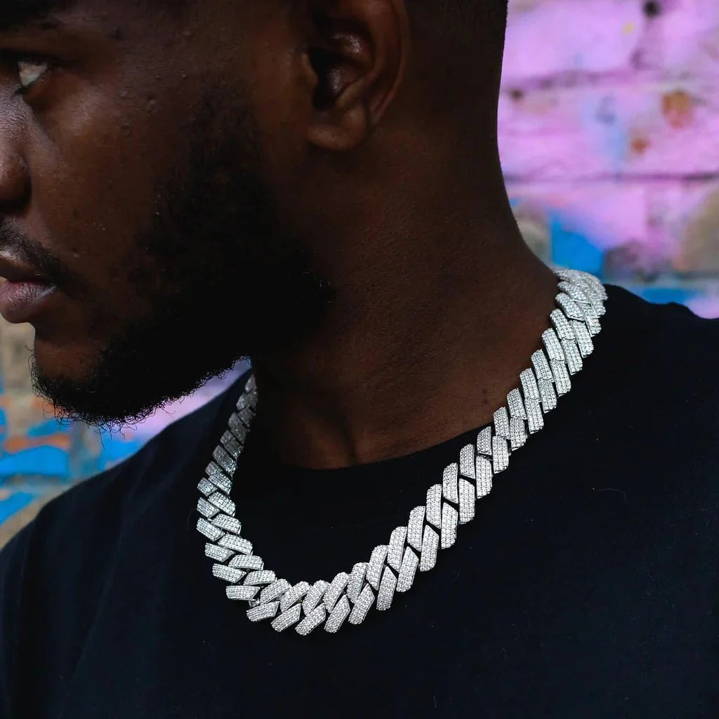 Iced Prong Cuban Chain - 19mm