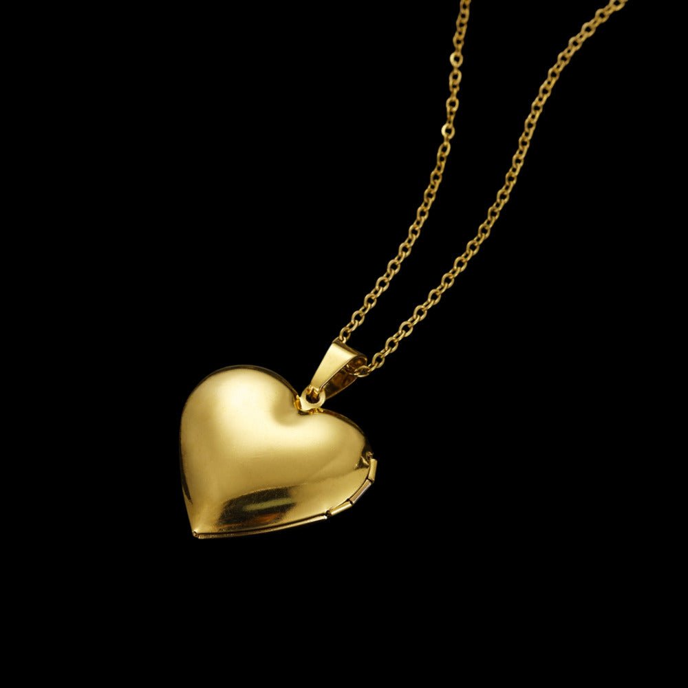 Memorial Engraved Heart-Shaped Custom Photo Pendant - 28mm