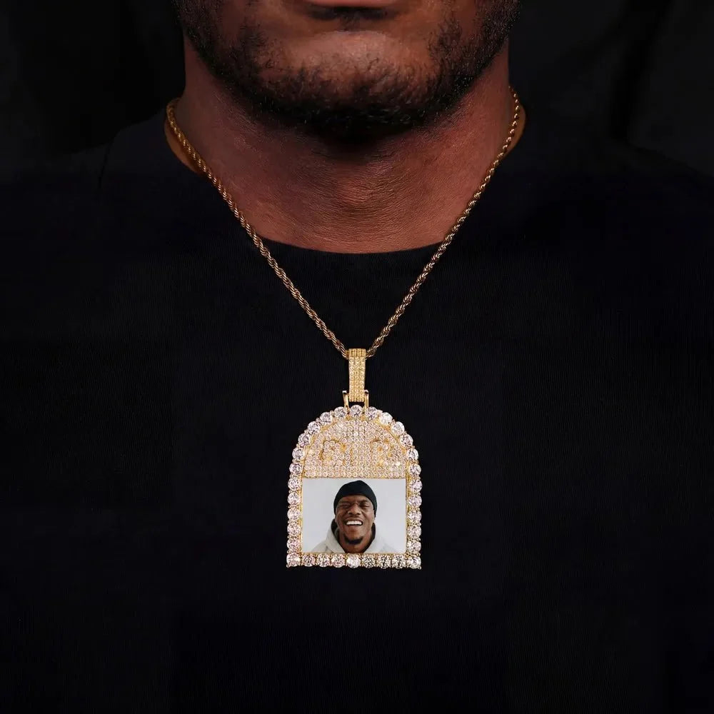 RIP Arch Memory Photo Frame Pendant - 52mm