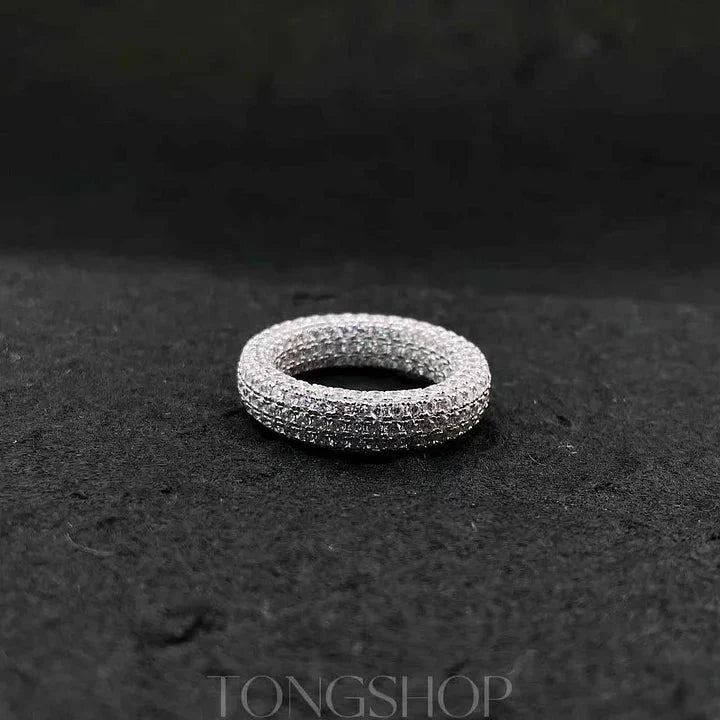 S925 8 Rows Of Baby's Breath Ring