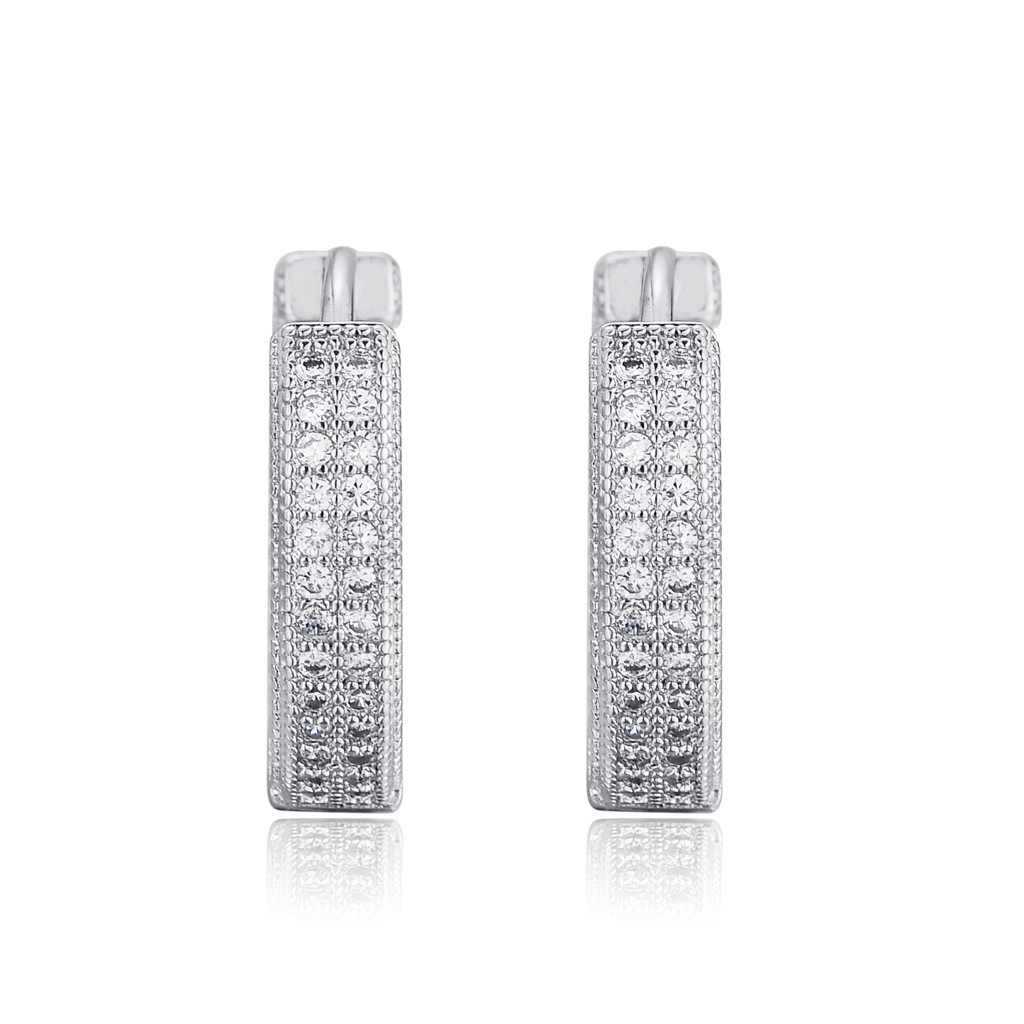 S925 Full Diamond Ice Earrings