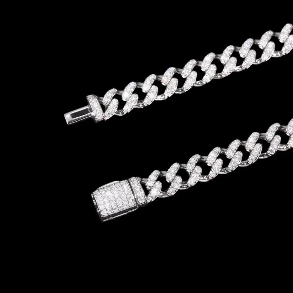 S925 & VVS Moissanite Iced Cuban Link Bracelet - 6mm