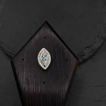 S925 VVS Moissanite Marquise 1 Carat Earrings Marquise Diamond
